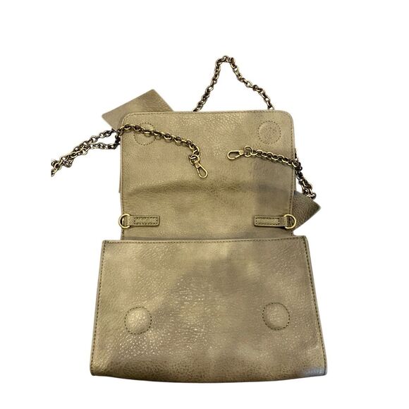 NWOT Anthropologie BELLA BOW Vegan Leather Crossbody Handbag w Detachable Metal - Picture 7 of 9